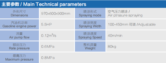 清扫手动两用底漆喷涂机